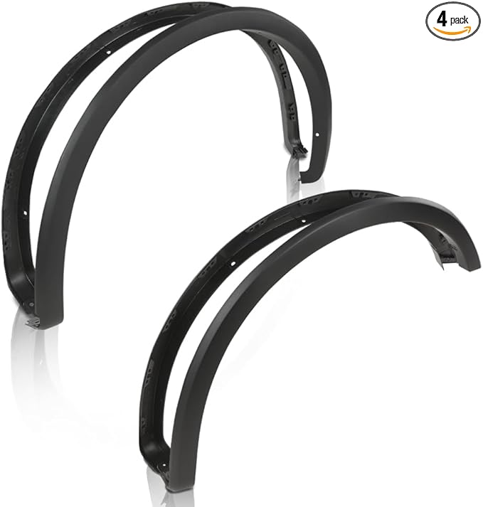 CHEDA Fender Flares Compatible with Ford F150 2018-2020 Black Factory Style Textured Paintable 4PCS