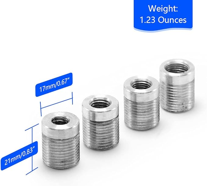 (Sliver) Manual Gear Shift Knobs Adapters for Fit Compatible with Mazda Tacoma STi Nismo 2004 Honda Accord Subaru Focus ST Miata Toyota
