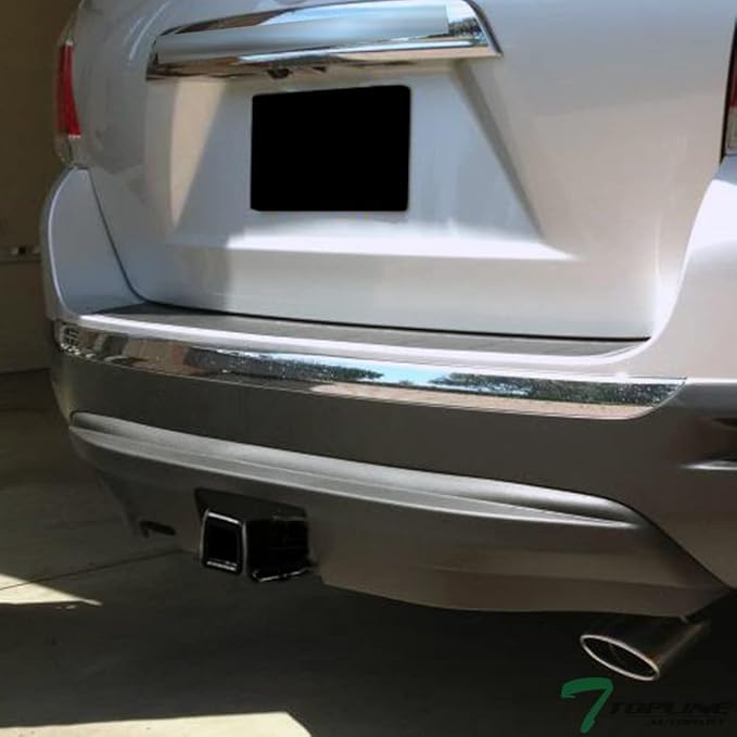 Class 3 III Black 2" Receiver Tube Rear Bumper Trailer Tow Hitch Towing Mount Compatible with 08-13 Toyota Highlander