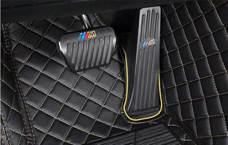 Custom All-Weather Protection Leather Car Floor Mats for Cars Sedan SUV Sports Car Waterproof Floor Mat (White)