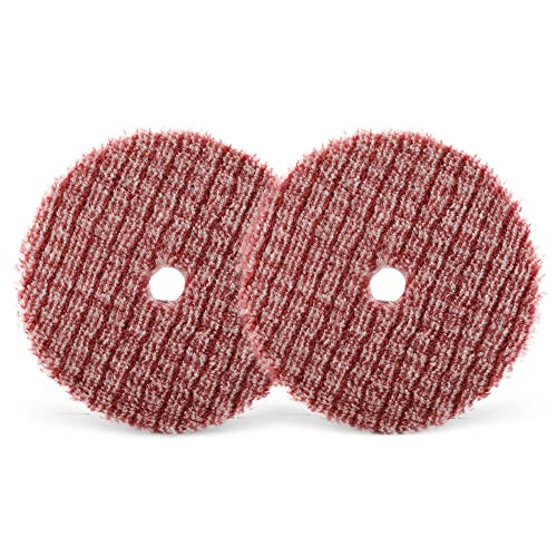 SPTA Wool Polishing Pads, 2Pcs 6 Inch (150mm) Wool Cutting Pad, Short Hair Wool Buffing and Polishing Pad Set, Wool Buffing Wheel for Heavy Cut for 6 Inch Car Polisher Polishing, Buffing and Cutting