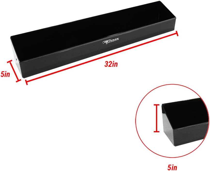 Pit Posse 443BK Oil Shelf 12 Quart Bottle Holder Storage Organizer Caddy 32" | Made in USA | Enclosed Race Trailer Garage Shop Automotive Motor Engine Oil Rack Caddie Shelves (Black)