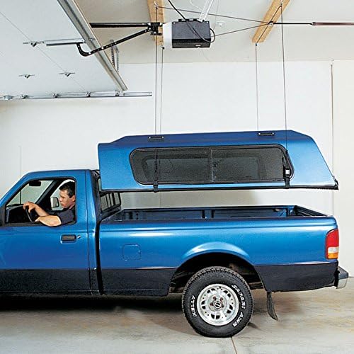 7806 - Overhead Storage Hoist for Jeep Top Removal, Truck Caps, Bikes, SUP, Dinghies, Canoes, Kayaks, Surfboards and More. Mount in Your Garage, Shop, Anywhere with a Ceiling.