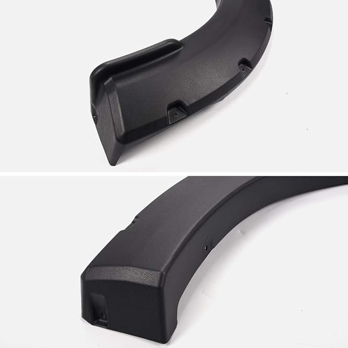 4PCS Fender Flares Fit Ford F-150 2015 2016 2017, Only Fit 67.1"/78.9"/97.6" Bed Length Styleside Models Textured Riveted Style Wheel Trim Accessories