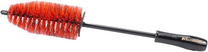 Maxshine 6” Universal Bristle Wheel & Rim Brush | Short PP Handle with Soft Durable Bristles | Quick, Safe & Cleaning Tool for Wheels, Rims, Exhausts & Engine Bays | Detailing for Cars, Trucks & SUVs