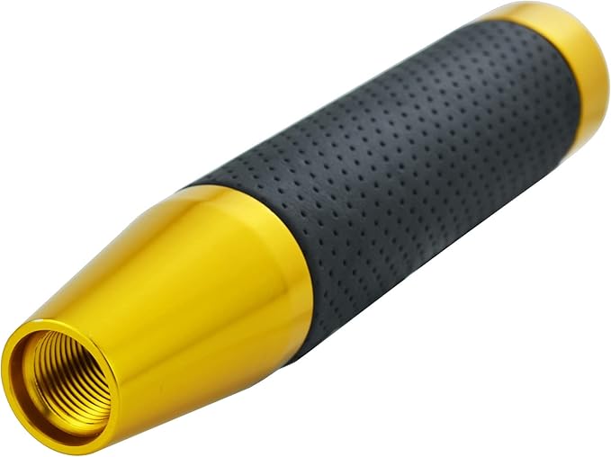 Abfer Tall Shift Knob Car Long Shifting Head Replace Weighted Gear Stick Shifter Knob Extension Fit Most Manual Automatic Transmission Vehicle, Gold