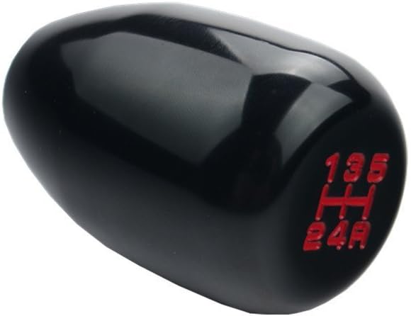 DEWHEL 5 Speed Manual Gearbox Shift Knob M12x1.25 Screw On Aluminum Black