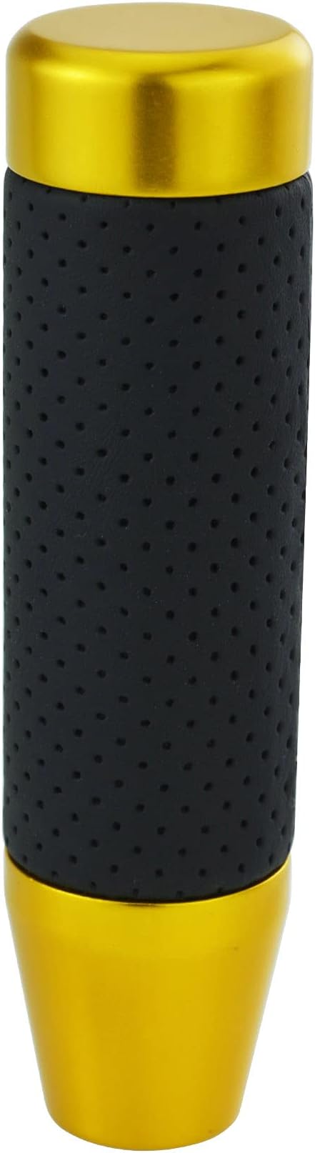 Abfer Weighted Shift Knob Short Stick Gear Shifter Adapter Leather Shift Knobs for Most Automatic Manual Vehicle Trucks,Gold