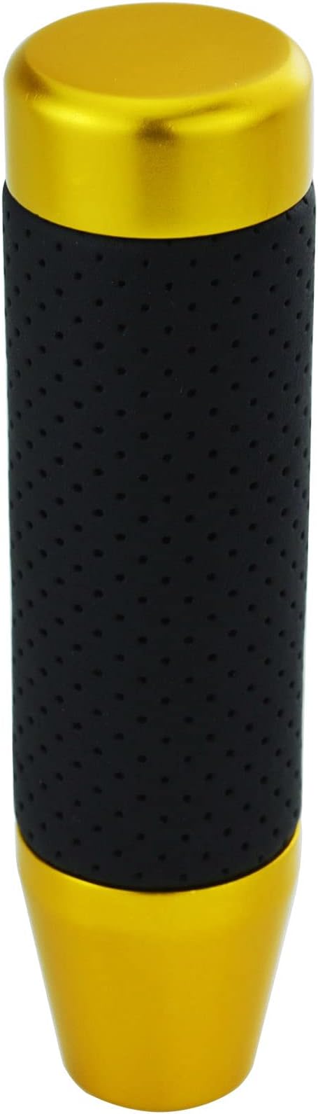 Abfer Weighted Shift Knob Short Stick Gear Shifter Adapter Leather Shift Knobs for Most Automatic Manual Vehicle Trucks,Gold