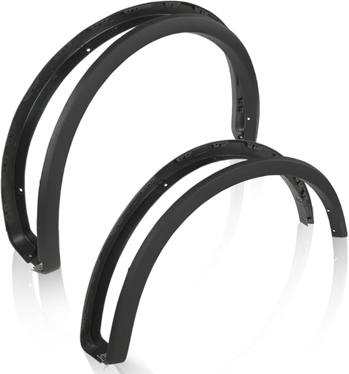 CHEDA Fender Flares Black Textured Factory Style Compatible with Ford F150 2015-2017 Styleside