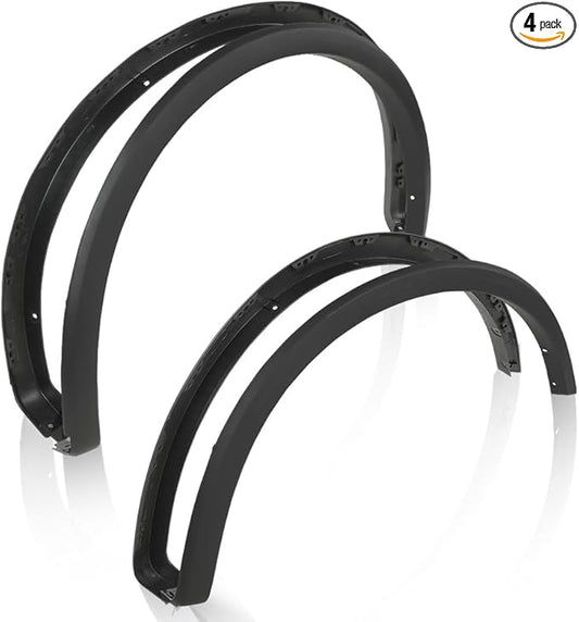 CHEDA Fender Flares Black Textured Factory Style Compatible with Ford F150 2015-2017 Styleside