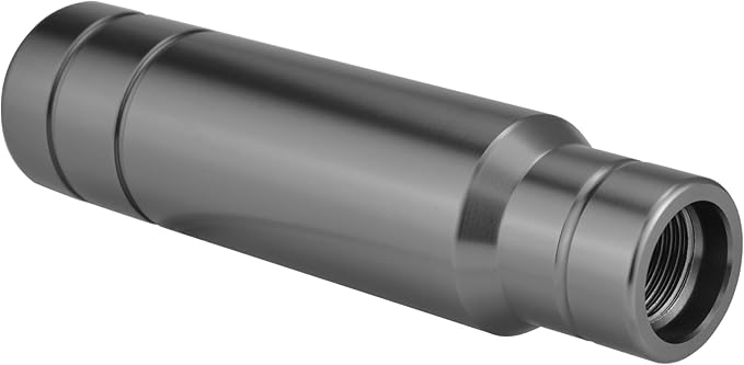 Abfer Weighted Shift Knob, 5" Aluminum Gear Shifter Knobs Metal Stick Shifting Lever Fit Most Automatic Manual Vehicle (Gray)