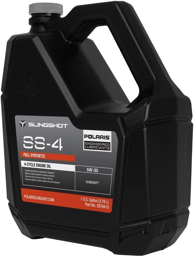 Polaris Slingshot SS-4 Full Synthetic Oil 5W-30 for All Models, High Temperature Viscosity Protection, Enhanced Engine Performance, Reduced Friction and Wear, 1 Gallon, Qty 1-2879410