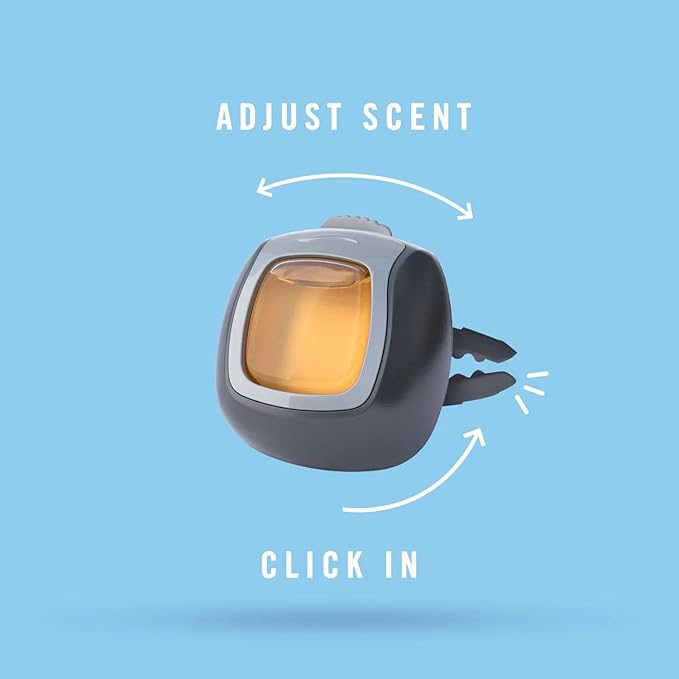 Febreze Car Odor Eliminating Freshener Vent Clip, Bora Bora Waters, 2 count (Pack of 2), White