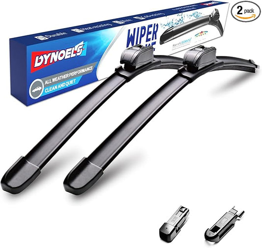 Wiper Blades, Windshield Wipers, 22'' + 19'' Wiper Blades for Infiniti FX 2009-2010, Mazda CX-3 2016-2022, Toyota Highlander 2001-2007 All-season Automotive Replacement Windshield Wiper Blades