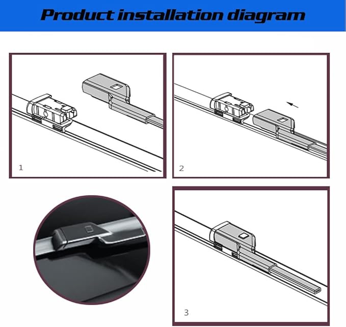Windshield Wiper Blades (pack of 3pcs) Original Equipment Replacement for 2011-2017 BMW X3 26" + 20" Front Windscreen Wiper and 13" Rear Wiper Blade