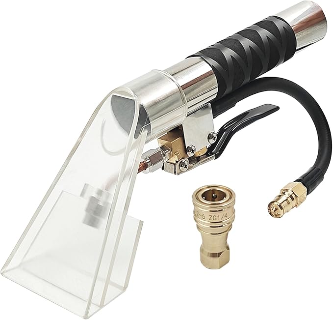 Carpet Extractor Wand with 1/4"Quick Disconnect Coupler Valve for Shop Vac/Mytee & Most upholstery vacuum extractor ,Upholstery Cleaning Tool for Carpet Cleaning/Car Detailing, Extractor Head