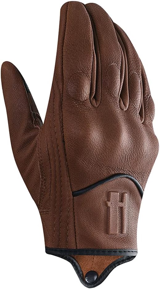 Harssidanzar Women's Motorcycle Gloves,Leather Motorcycle Gloves, Motorbike Gloves, Road Racing, Cycling, Climbing, Powersports Gloves Touchscreen GL016