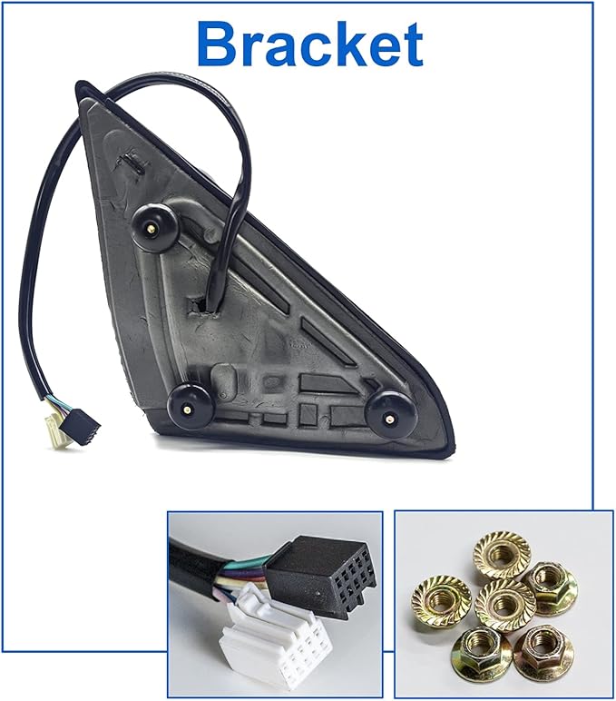 JZSUPER Tow Mirrors fit for 2009-2018 Ram 1500, 2019-2023 Ram 1500 Classic, A Pair of Towing Mirrors Pickup Truck Black Cap