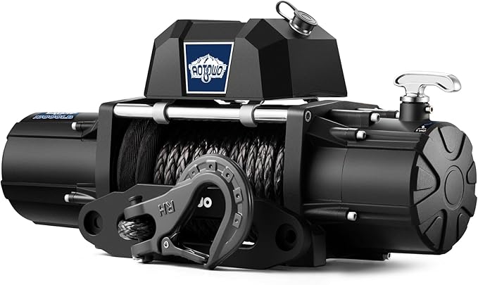 13000 lb Electric Winch 12V Winch Waterproof Synthetic Rope Fit SUV Truck Jeep Wrangle