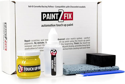 Yell-O Corvette Racing Yellow | Racing Yellow Touch-Up Paint Kit for Scratches and Chips - Compatible with Chevrolet Models