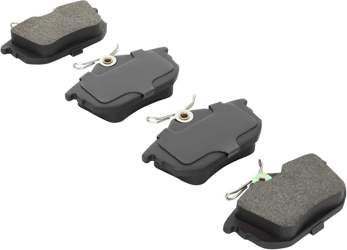 Premium Ceramic Rear Brake Pads (1001-0838C) Compatible with Mitsubishi Space Star 2003-2004, Smart Forfour 2005-2006, Volvo S40 1999-2005, Volvo V40 1999-2004