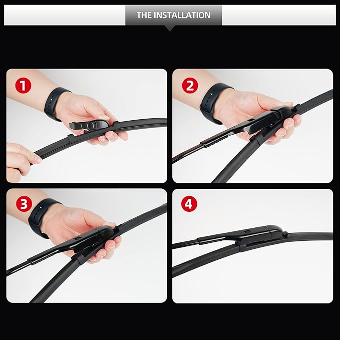 Front and Rear Windshield Wiper Blades, 3 Pcs Front and Back Windshield Wipers Blades Replacement for Lexus RX 2016-2022(Not for 350L 450hL), Car Window Wiper Blades for Lexus RX350 350h 450h