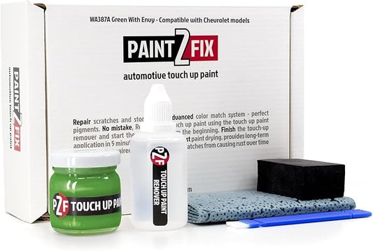 WA387A Green With Envy Touch-Up Paint Kit for Scratches and Chips - Compatible with Chevrolet Models