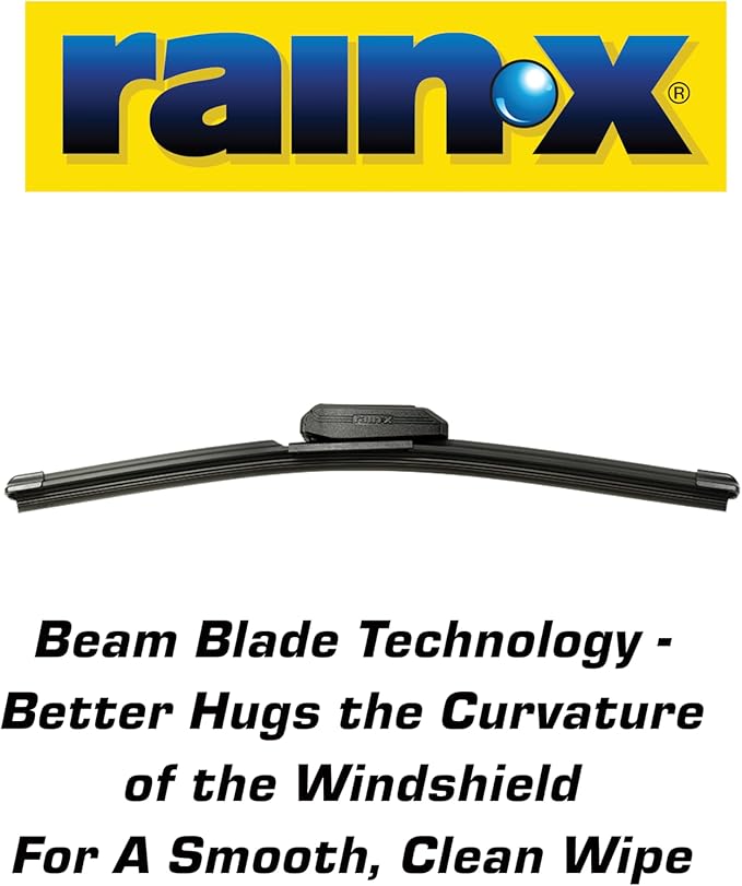 Rain-X 810162 Latitude 2-In-1 Water Repellent Wiper Blades, 24" and 20" Windshield Wipers (Pack Of 2), Automotive Replacement Windshield Wiper Blades With Patented Rain-X Water Repellency Formula