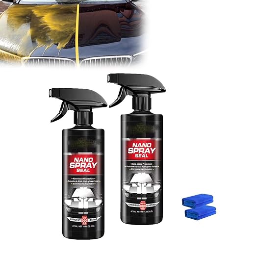 16oz Car Nano Synthetic Spray Sealant,Nano Ceramic Coating for Cars,Quick Effect Coating Agent for Car,2025new Car Wax Polish Spray,Car Coating Spray,Waterless Nano Polish,Automotive Paint Sealant (2)