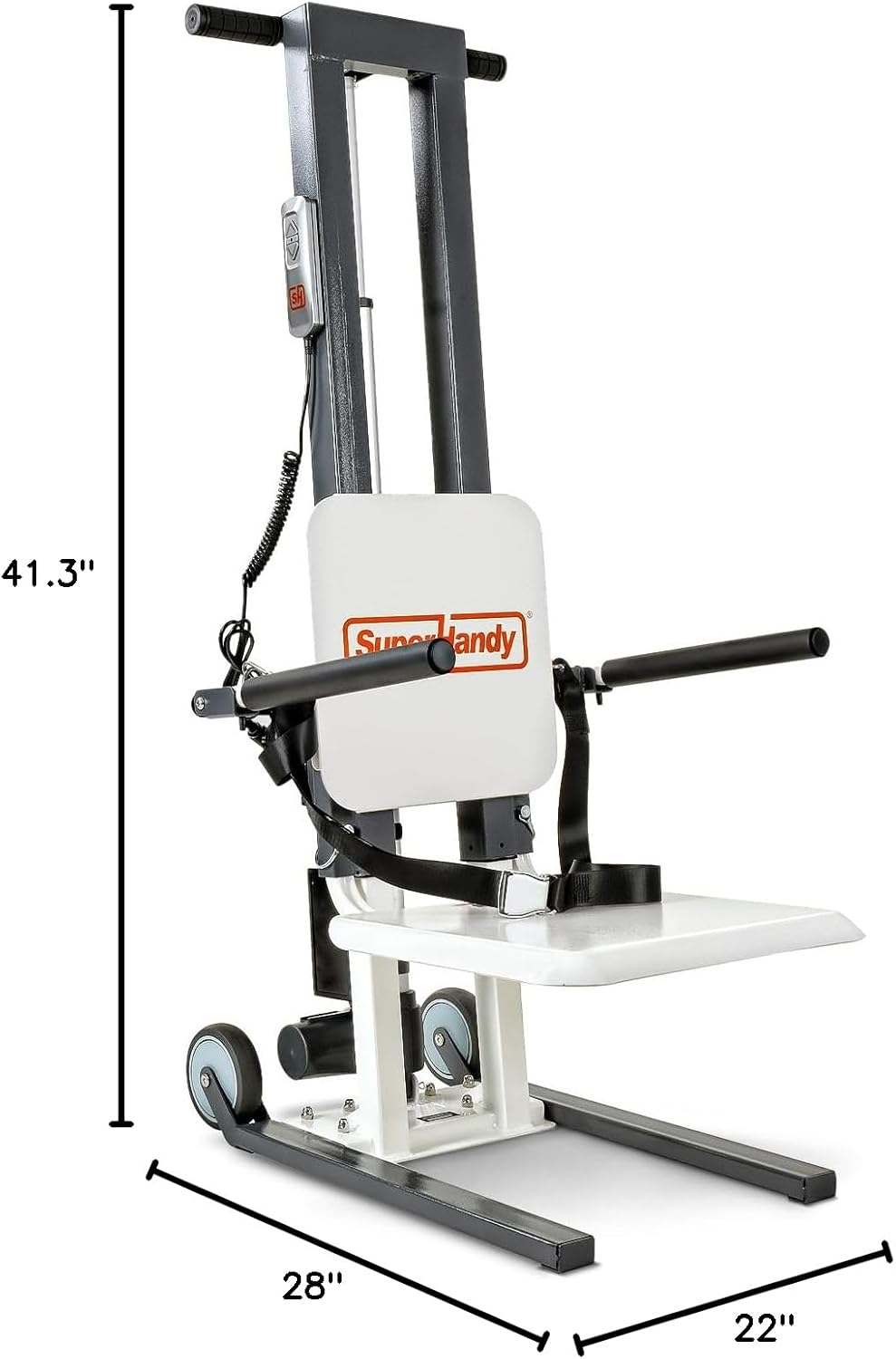 SuperHandy GoRise Electric Floor to Stand Lift – 500 Lbs Capacity, Standing Assistance, Portable, Adjustable, Ergonomic, Easy Storage, Patent Pending (FS (Floor Lift))