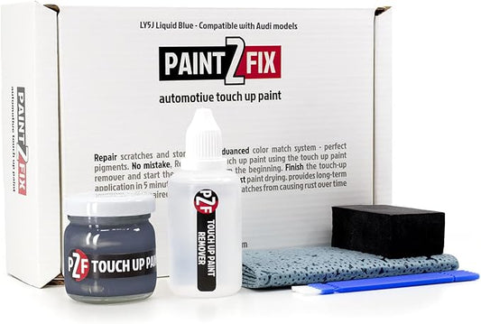 LY5J Liquid Blue | Liquidblau Touch-Up Paint Kit for Scratches and Chips - Compatible with Audi Models