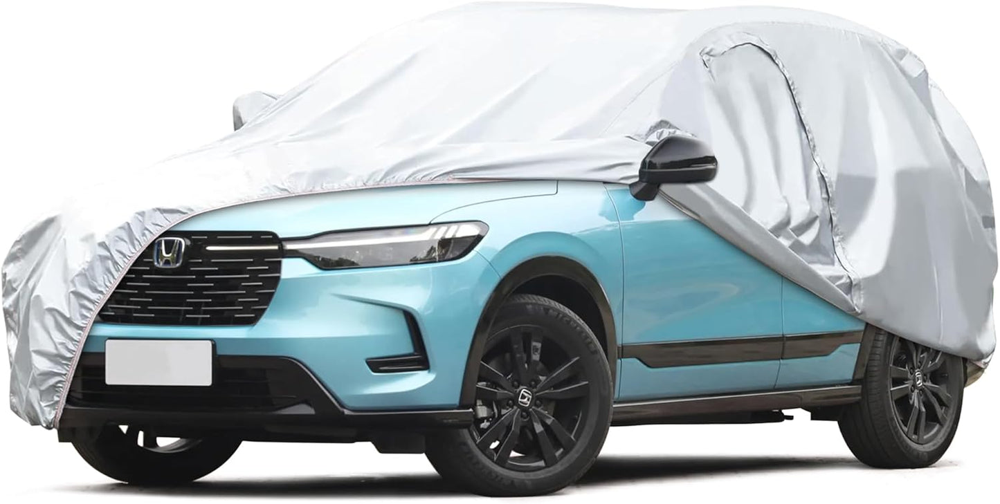 7-Layer Waterproof SUV Car Cover Fit for Honda CRV CR-V (2006-2024),Snowproof Outdoor Car Cover for Automobile All Weather with Door Zipper & Inner Cotton