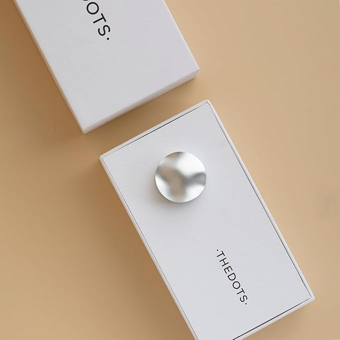 THEDOTS Series Metal Wave Car Air Freshener Vent Clip, Frosted Ebony, Water Ripple Design, Long-lasting Fragrance, Gift for Drivers