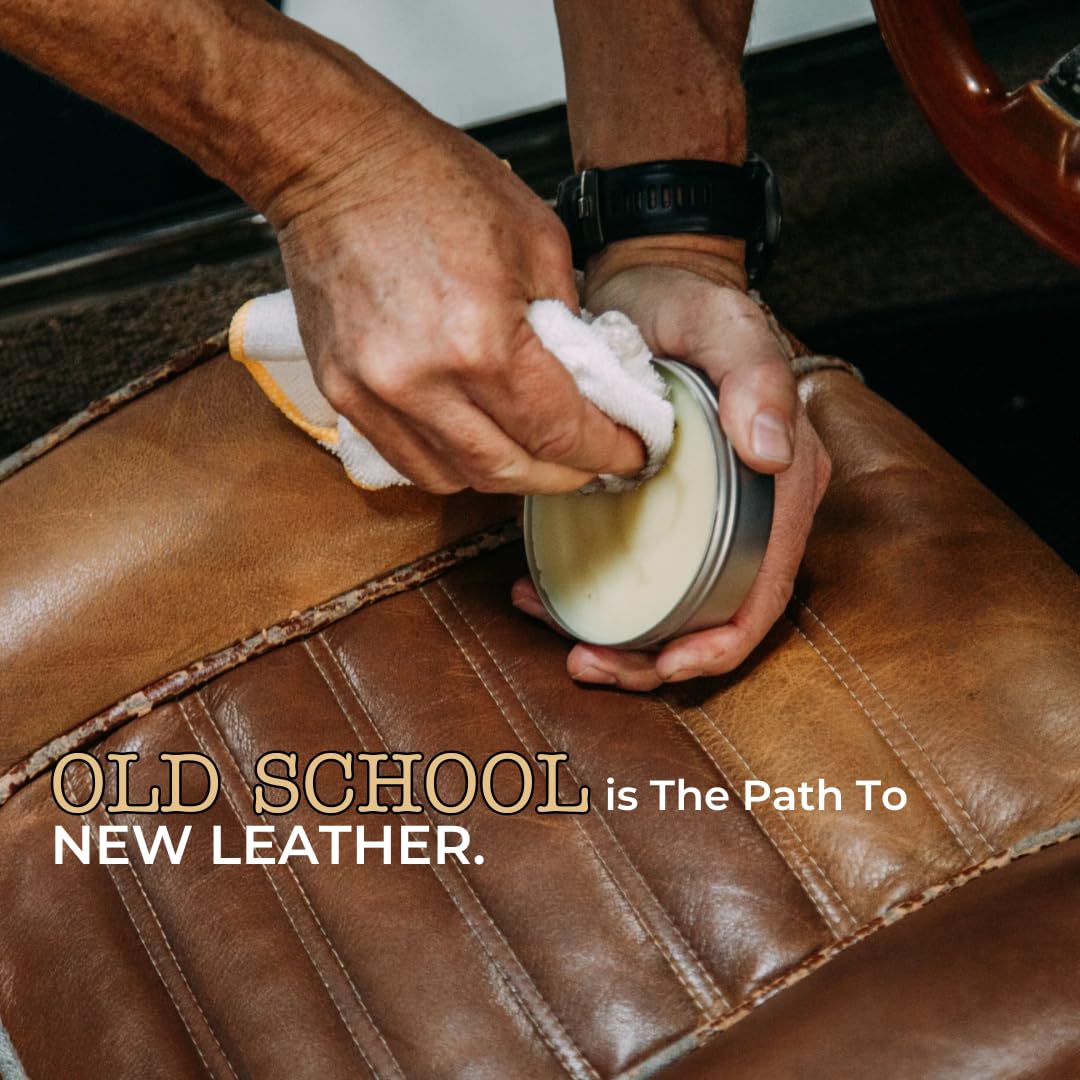 Lithium Leather Love Car Leather Cleaner and Conditioner - Deep Hydrating All Natural Premium Care For Car Interior that Restores, Rehydrates and Protects (4oz)