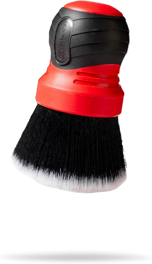 Adam's Polishes Large Multi-Purpose Detailing Brush Car Cleaning Brush Nylon Soft Bristles for Dusting or Scrubbing Interior & Delicate Surfaces, Screens, Seats, Leather, Vinyl, & More