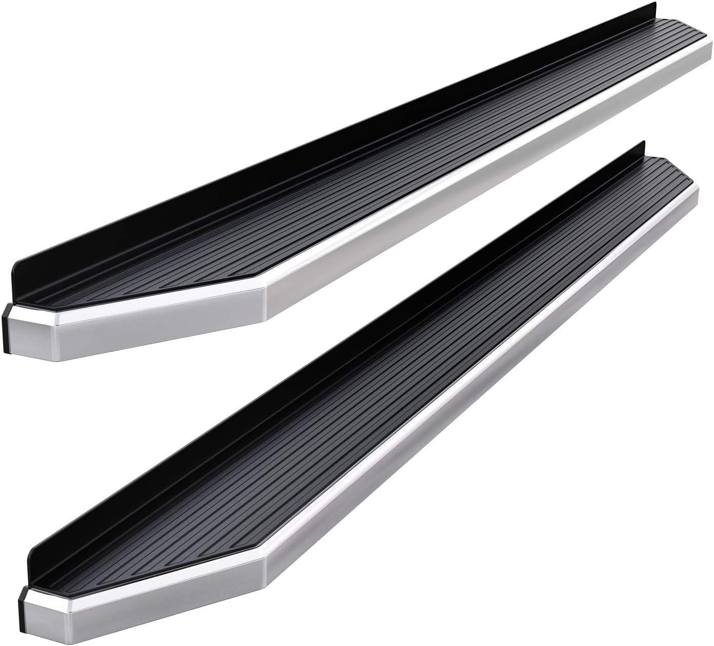 APS Polished Running Boards Style Compatible with Ford F250 F350 Super Duty 1999-2016 Regular Cab (Side Steps Side Bars) 6in Wide 304 Stainless Steel