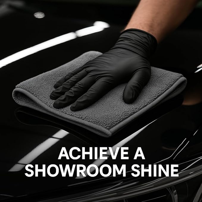 6 Pack Reusable Pak Details Micro Fiber Towels Car Detailing | 16x16 Ultra-Absorbent & Dual-Sided Car Microfiber Towel for Polishing, Wax Removal & Buffing | Lint & Streak-Free | Auto Cleaning Cloths