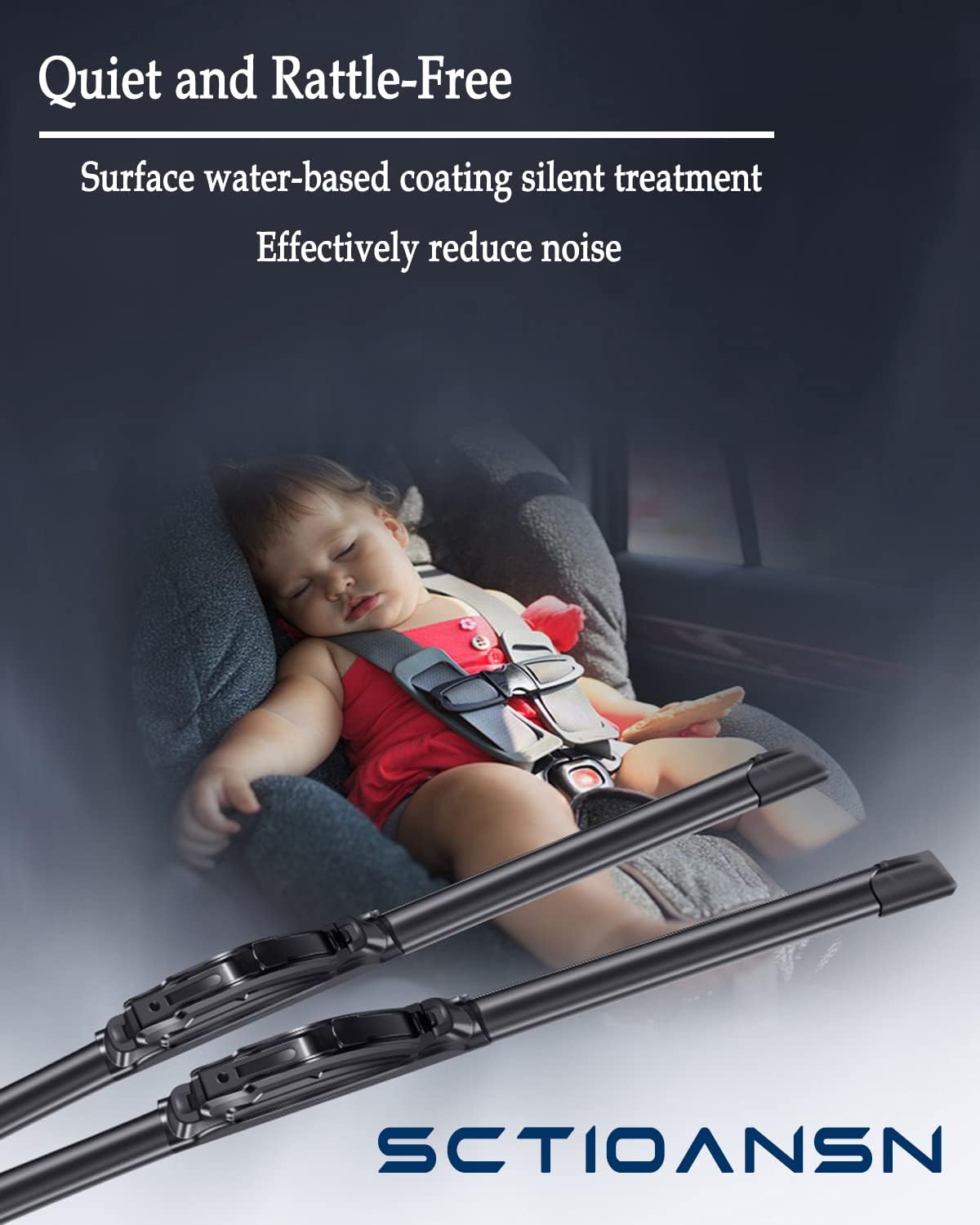 3 Wipers Set for Subaru Impreza 2008-2012, Windshield Wiper Blades Original Equipment Replacement Front and Rear- 24"/16"/16B" (Pack of 3) J- HOOK