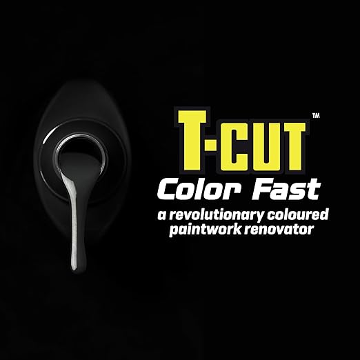 T-Cut Color Fast Black Polish, Car Scratch Remover & Paintwork Restorer, 17 fl oz – 3-in-1 Removes Scratches & Swirls, Restores Color & Protects Paint with Ceramic Wax