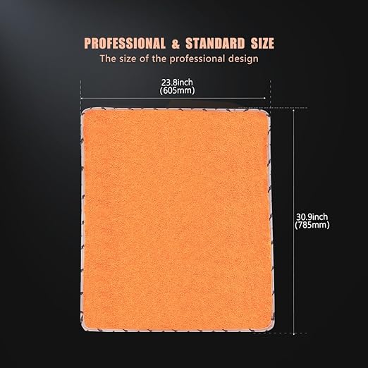 Car Microfiber Towel, Professional Grade Premium Microfiber Towel, 1 Pack Highly Absorbent, Scratch Free Large Car Microfiber Towel for Car Washing, Drying & Auto Detailing, 23.8 x 30.9 inch, Orange