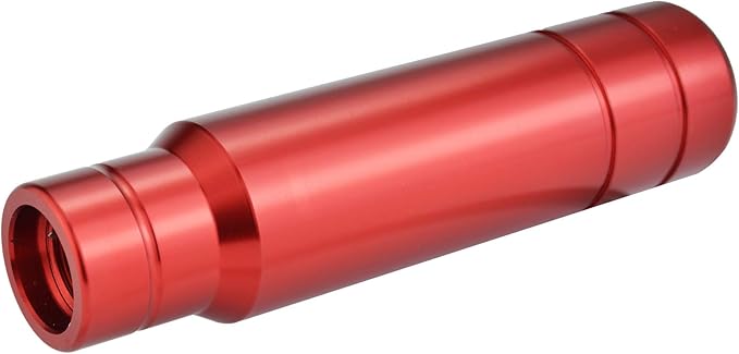 Abfer Weighted Shift Knob Aluminum Car Gear Stick Shifter Handle Shifting Lever Head Fit Most Automatic Manual Vehicle (Red)