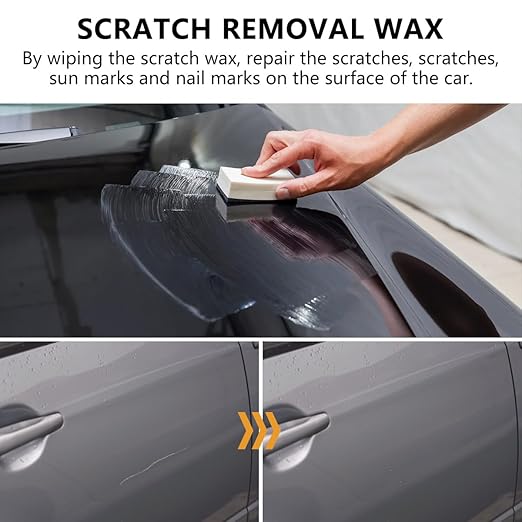 2025 Upgrade Scratch Remover for Vehicles, Car Scratch Remover, Car Scratch Repair Paste for Deep Scratches, Car Paint Scratch Repair Scratch Remover Kit with Wipe and Sponge (2 PCS)