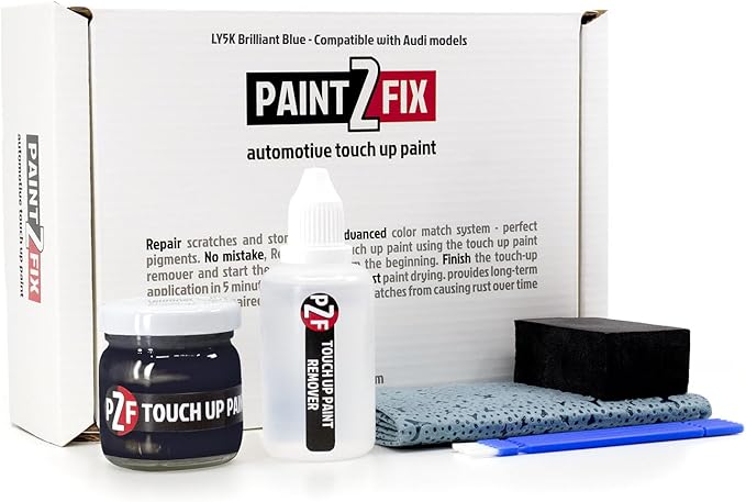 LY5K Brilliant Blue | Brillantblau Touch-Up Paint Kit for Scratches and Chips - Compatible with Audi Models