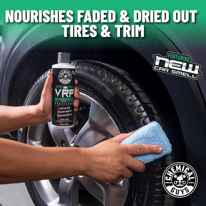 Chemical Guys VRP, New Car Scent - Vinyl, Rubber and Plastic Protectant, Super Shine Dressing for Tires, Trim and More, Safe for Cars, Trucks, SUVs, & More (32 Fl oz) - TVD12132