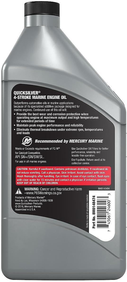 Quicksilver 5W-30 Full Synthetic Marine Engine Oil