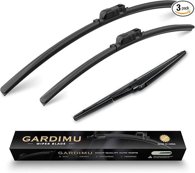 Front and Rear Windshield Wiper Blades, 3 Pcs Front and Back Windshield Wipers Blades Replacement for Lexus RX 2016-2022(Not for 350L 450hL), Car Window Wiper Blades for Lexus RX350 350h 450h