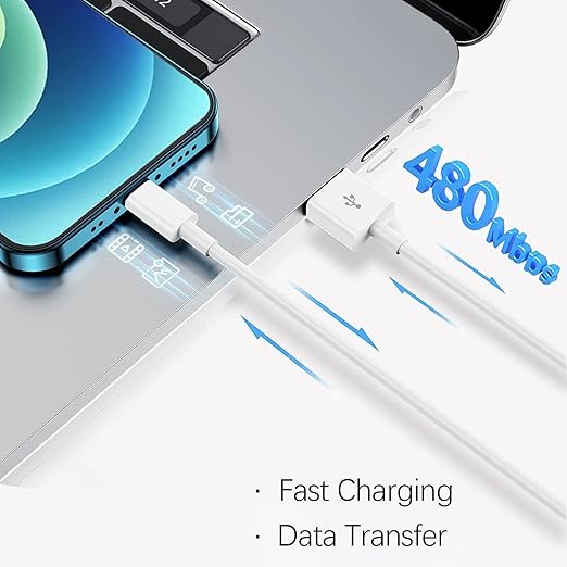 10FT USB A to USB C Charger Cable Fit for iPad Pro 13/11 inch (M4), iPad Pro 12.9/11, IPad Air (M2/M3), iPad mini 7/6, ipad 10th/11th Gen, iPhone 17 16 15 Charger Cable Replacement (White)