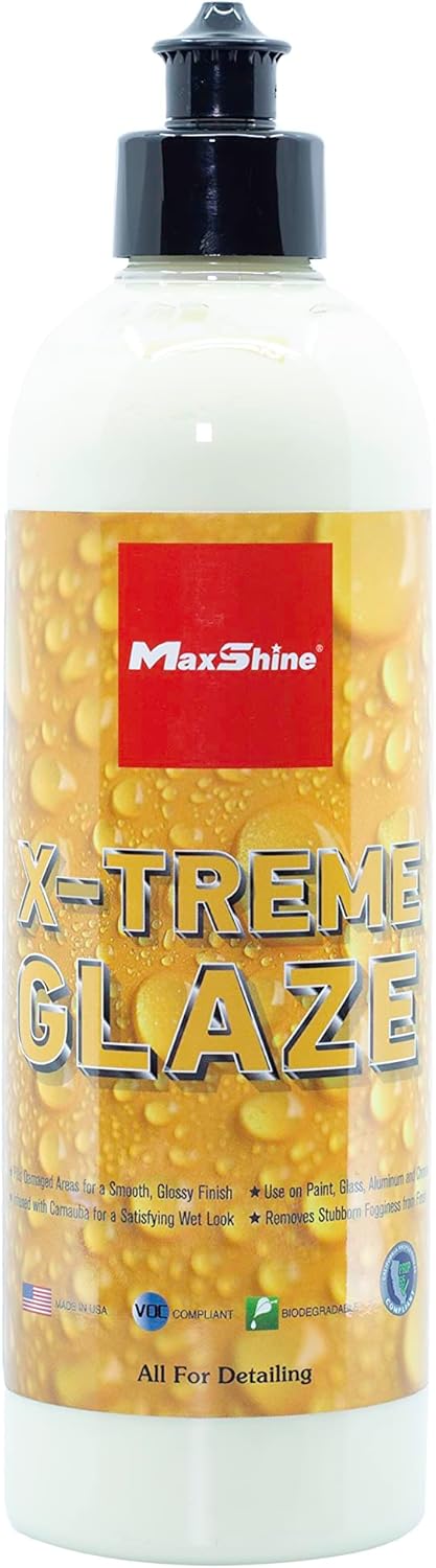 Maxshine 16oz XTreme Glaze – Ceramic and Montan Wax, Durable and Super Glossy Wet Finish Look, Long Lasting Protection
