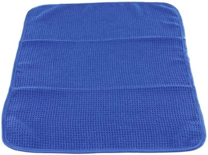 Chemical Guys Waffle Weave Towel for Home & Auto Glass, Windows, Mirrors & More, Blue (24 x 16 inches).